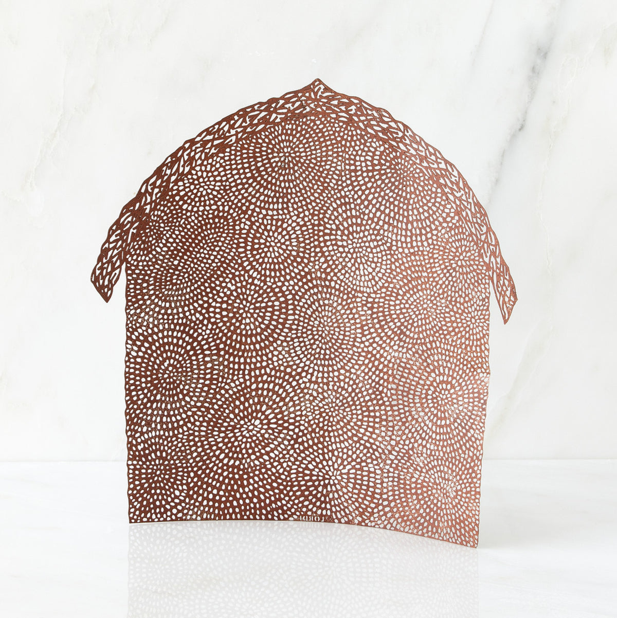 Standing see through brown barn figurine standing up facing forward