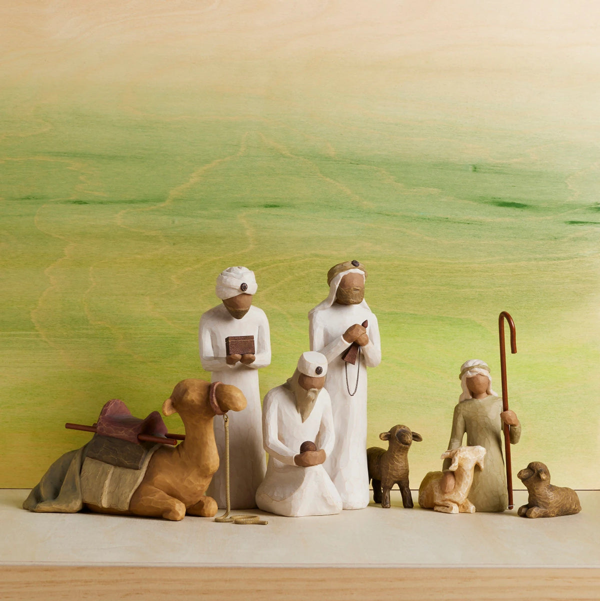 Nativity Accessory Figures plus The Three Wisemen and Camel, 7-piece Set